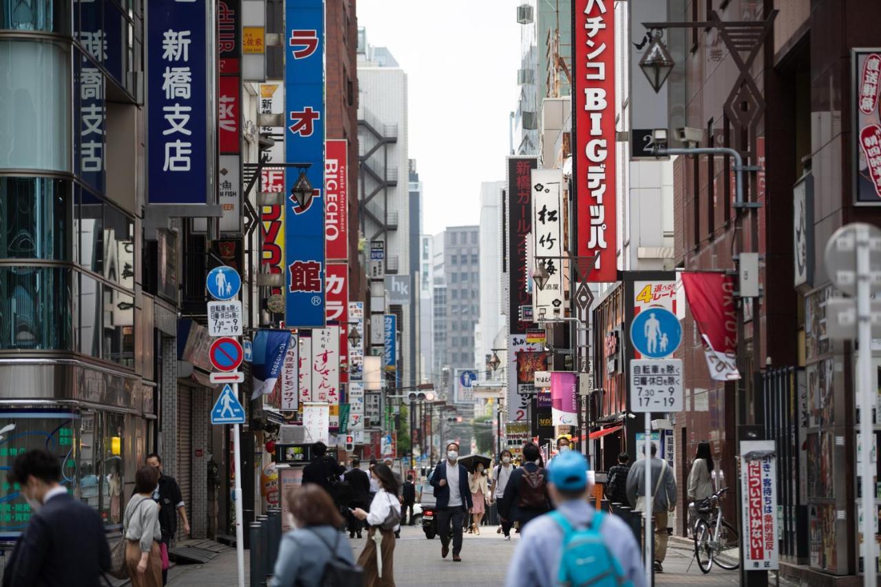 LOF HOTEL Shimbashi Tokyo Bagian luar foto